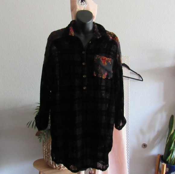 Adore Tops - ADORE 3 Button Front Tunic Shirt